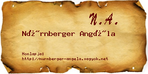 Nürnberger Angéla névjegykártya